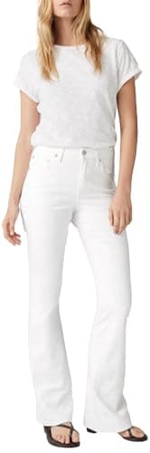 Image of Levi's 726 Hr Flare Soft Clean White, Soft Clean White, 31W x 30L