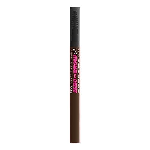Image of NYX Professional Makeup Longwear Vegan Tinted Liquid Eyebrow Gel, Natural Look Brow Mascara, Up to 2 Day Wear, Transfer-, Fade- and Smudge-Resistant, Zero to Brow, Shade: 07 Espresso