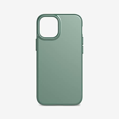 Image of tech21 Evo Slim for Apple iPhone 12 Mini 5G - Germ Fighting Antimicrobial Phone Case with 2.4 Meter Drop Protection Midnight Green