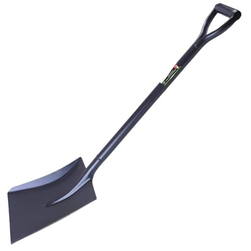 Image of Easy Shopping® Black Full Metal Shovel/Spade for Gardening, Digging, and Builder Work, Square Head, D -Grip Handle Light Wight