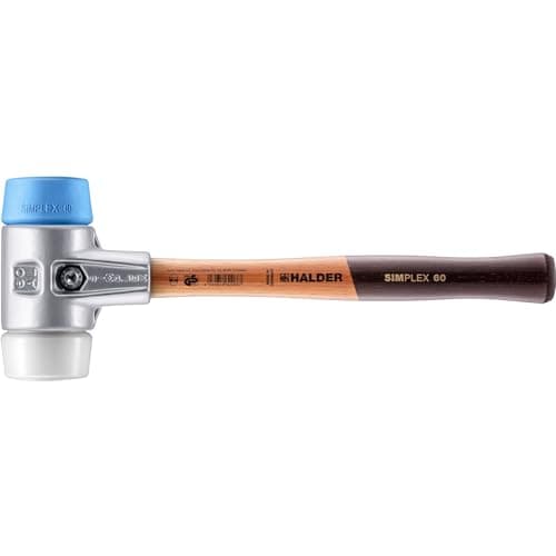 Image of Halder 3117060 "Simplex" TPE-Soft/Superplastic Soft-Face Mallet, Multi-Colour, 60 mm