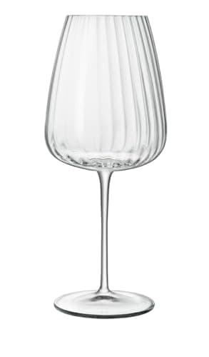 Image of Luigi Bormioli Optica Red Wine Glasses 4 Set x 700ml Large Wine Glasses, Crystal Glassware, Dishwasher Safe