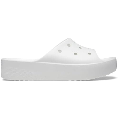 Image of Crocs Classic Platform Slide White Size 4 UK Women