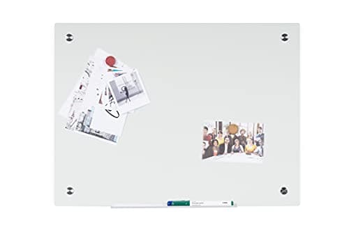 Image of Bi-Office River Magnetic Glass Board, White 120x90cm