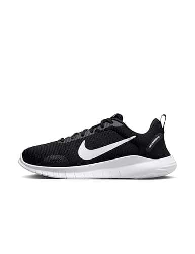 Image of Nike Women's Flex Experience Run 12 Road Running Shoes, Black/White/Dark Smoke Grey, 6 X-Wide