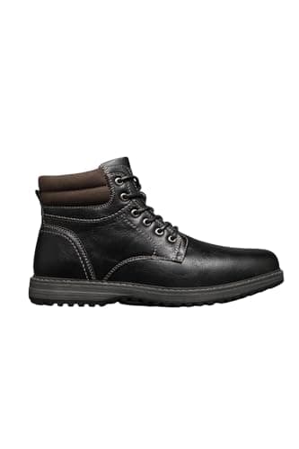 Image of IVACHY Mens Boots Wide fit E Winter Zip Closure combat style lace up insulated warm lining interior UK Size 7 to 12