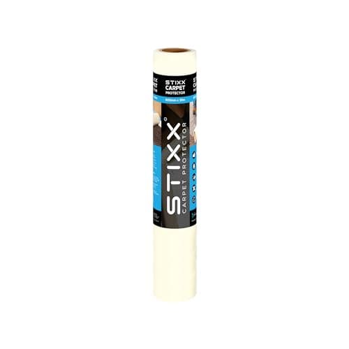Image of STIXX Carpet Protector - Premium Self Adhesive Carpet Protection Film - Durable and Waterproof - 600mm x 25m