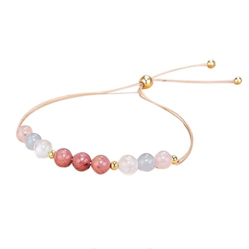 Image of Cunegra Healthy Pregnancy Gift for Mum Expecting, Moonstone Rose Quartz Bracelet Mummy to Be Hope Spiritual Bracelet with Box and Card
