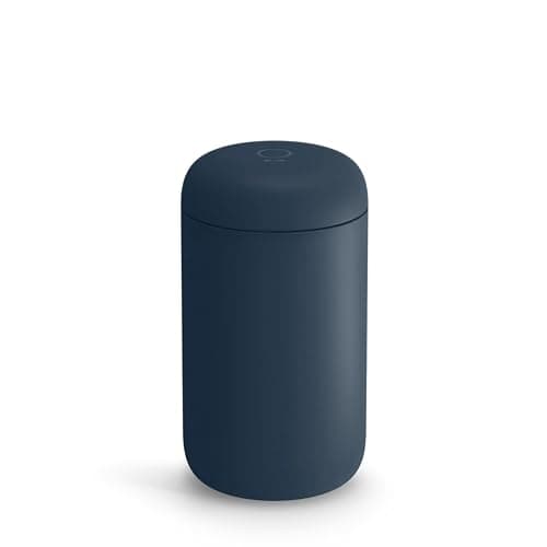 Image of Fellow Carter Everywhere Travel Mug - Vacuum Insulated Stainless Steel Coffee and Tea Cup with Ceramic Interior, Stone Blue, 16 oz Cup