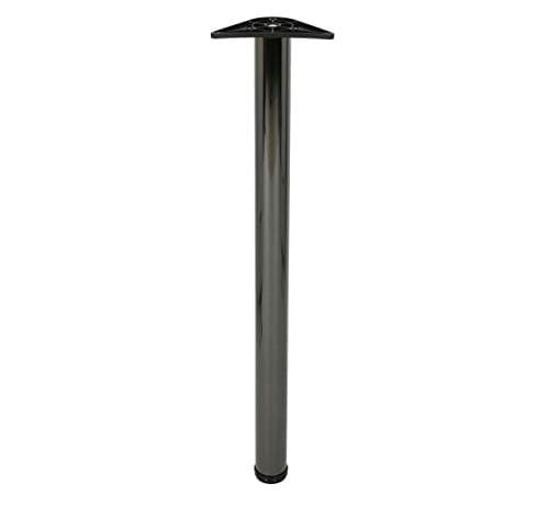Image of DJM Direct Adjustable Worktop Support Table Leg 60mm (Matt Black)