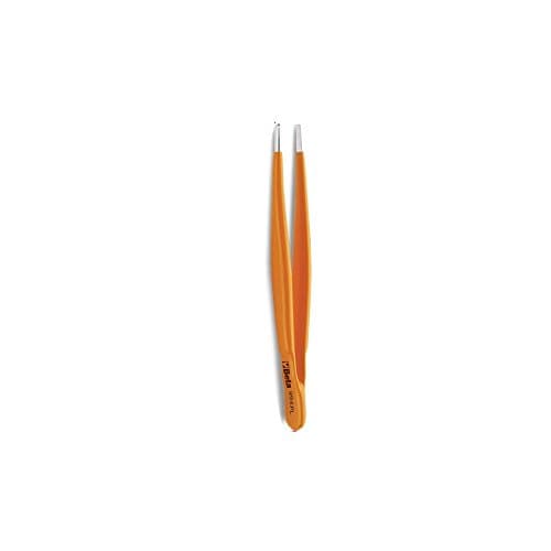 Image of Beta 9940010 Model 994 PL150 Straight Large Knurled Point Spring Tweezer, Made from Stainless Steel, PVC-Coated, 150 mm Size