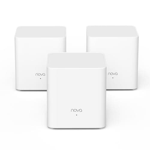 Image of Tenda Nova AX1500 Whole Home Mesh Wifi 6 System, Up to 2-4 Rooms Coverage, Dual-Band Wi-Fi Mesh with 2 Gigabit Ports, Compatible with Alexa, Parental Control and Easy Setup Pack of 3 (MX3)