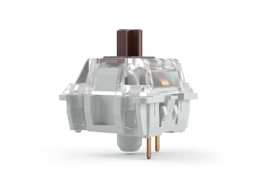 Image of GLORIOUS Gaming 120x Gateron Mechanical Keyboard Switches (Brown) - SMD-LED Compatible, Tactile & Balanced for Versatile Typing & Gaming, 45g Actuation Force, 3-Pin Mount - Gateron Brown