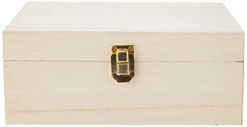 Image of Artemio 14001012 Wooden Tea Box 20 x 14 x 8 cm, Beige