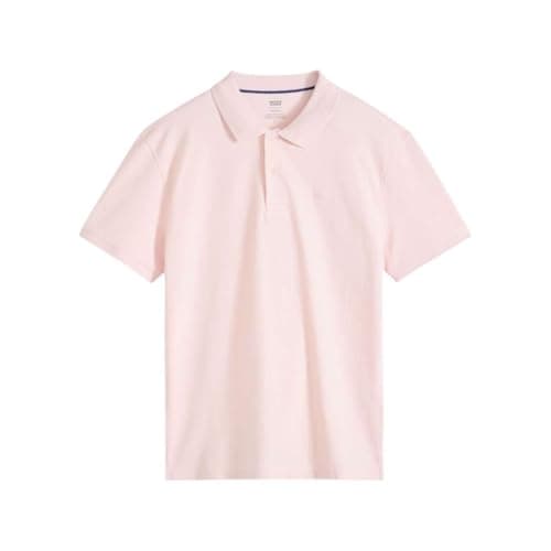 Image of Levi's Men's Short Sleeve Polo Shirt Original with Piqué Texture, Standard Fit, Pink (Crystal Pink), M