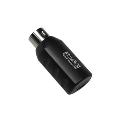 Image of M-VAVE SK7 - Wireless MIDI Adapter, Bluetooth 5.0 DIN5 MIDI In/Out Interface for Keyboards, Synths, Controllers – Ultra-Low Latency, iOS/Android/Windows Compatible