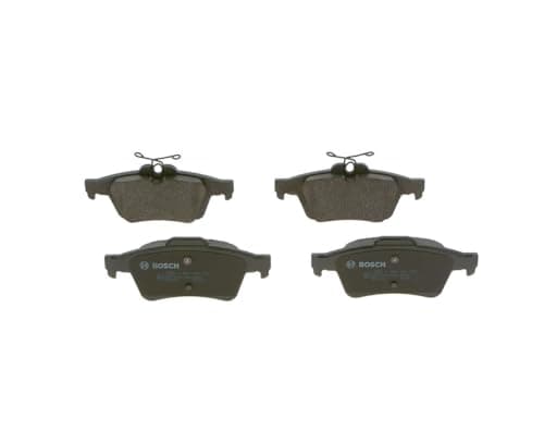 Image of Bosch BP1449 - Brake Pads Car Rear Axle - Bosch Quality - Reduced Noise and Dust - ECE-R90 Certified - Copper-Free - 1 Set of 4 Pads