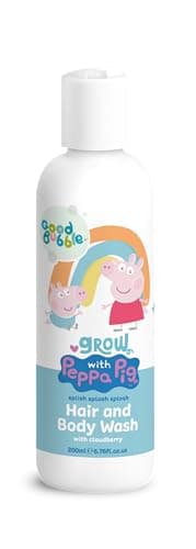 Image of Good Bubble Peppa Pig Hair & Body Wash with Cloudberry (200ml) Gentle 2-in-1 Sulphate-Free Shampoo & Body Wash for Kids - Hypoallergenic and Kind to Skin