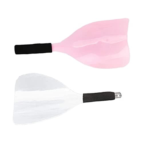 Image of 2 Pcs Hairspray Masks Curved Hair Spray Shields Face Spray Shields for Prevent Facial Skin from Touching Hair (Random Color)