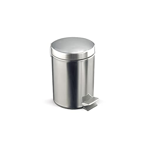 Image of Rocada 12 Litre Stainless Steel Pedal Bin with Lid 25 x 40 x 25 cm