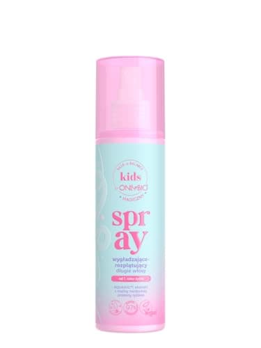 Image of OnlyBio Hair in Balance Kids Magic Detangling & Smoothing Hair Spray 200ml – Leave-In Spray for Long Hair – Smooths, Softens & Helps Detangle – Vegan Formula – Cherry & Raspberry Scent