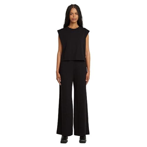 Image of G-STAR Women's Double Layer Wide Leg Jumpsuit, Black (Dark Black D26101-B771-6484), XS
