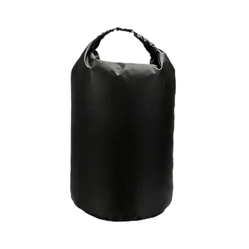 Image of 10L/20L/40L/70LWaterproof Dry Bag, Lightweight Canoe Bags Storage Bags,Dry Sacks Waterproof Bags for Kayaking Rafting Boating Hiking Camping Travel Fishing Sea Swimming Boating (Black, 20L)