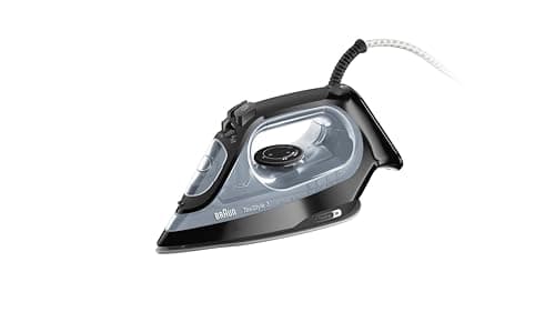 Image of Braun Texstyle 3 SI3055.BK - Steam Iron, 180g/Min Steam Shot, 45g/Min Variable Steam, 2m Cord, auto Shut-Off, Freeglide Technology, Black