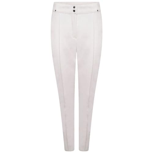 Image of Dare 2b Womens Sleek Ski Pants | Waterproof Rain Repellent Stretchy Softshell Windproof, Snow Trousers for Outdoors White