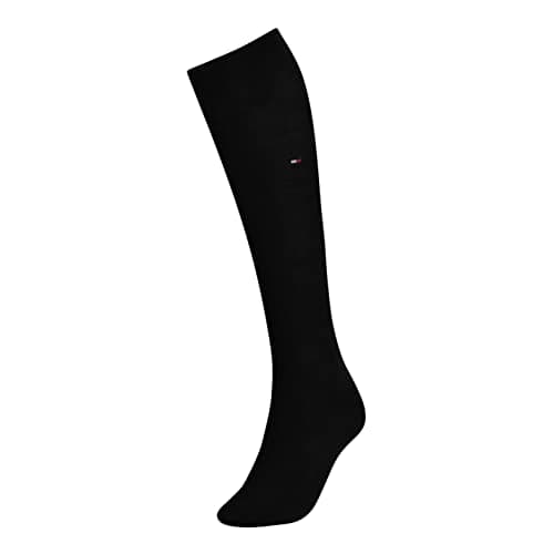 Image of Tommy Hilfiger Tommy Bodywear Women Bodywear 1 Pack of Knee High Socks Black 2-5