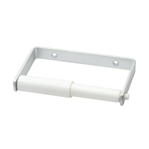 Image of Merriway BH02037 Toilet Paper Roll Holder Aluminium with White Roller Fitting