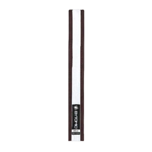 Image of Bytomic Martial Arts Belt Brown/White Stripe