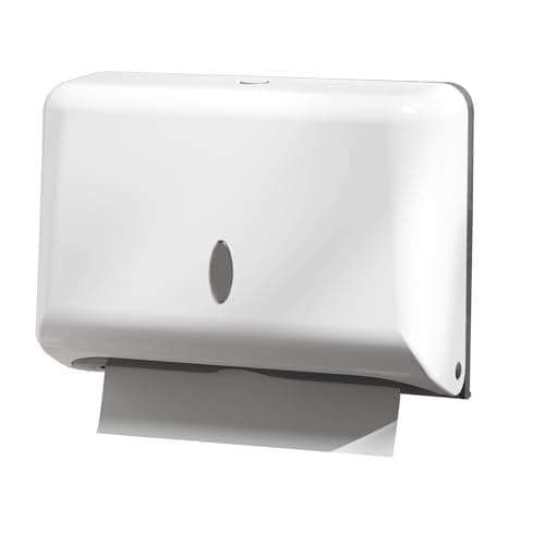 Image of NICEME Paper Towel Dispenser,Wall Mounted C-Fold Commercial Hand Towel Dispenser for Kitchen Bathroom Hotel Resturant,Holds 200 Paper-White