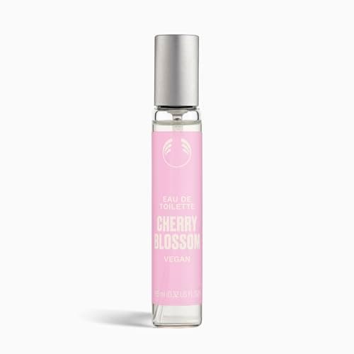Image of The Body Shop Cherry Blossom Eau de Toilette Travel Size (1x 9.5ml), Fresh Floral Perfume with Cherry Blossom Notes, Light & Uplifting Scent for Women, Vegan Mini Fragrance for On-the-Go