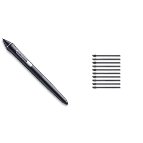 Image of Wacom Pro Pen 2 (KP504E) - Compatible with Intuos, Cintiq & MobileStudio Pro - 10 Standard Tips, Black