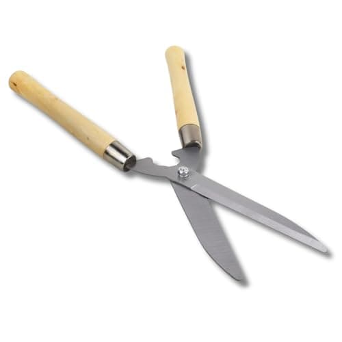 Image of Garden Mile 50cm Wooden Garden Shears for Gardening Tools Heavy Duty Hedge Shears with Carbon Steel Blade Comfort Grip Loppers for Grass Shrubs Hedges Long Lasting Garden Tools for Gardening