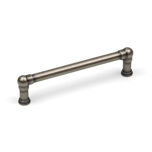 Image of 128mm Pewter Industrial Kitchen Handle Antique Rustic Silver Pipe Style Bar Pull Cupboard Cabinet Door Drawer Furniture Wardrobe Hardware