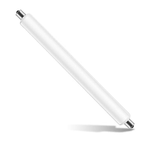 Image of 1 Pack 6W S15s LED Light Bulb 284mm, Warm White 2700K S15 Double Ended Strip Tube Light, 60W Non-Dimmable T25 Tubular Lamp for Mirror Lights, Display Cabinets, Bathroom Shaver Lights [Energy Class F]