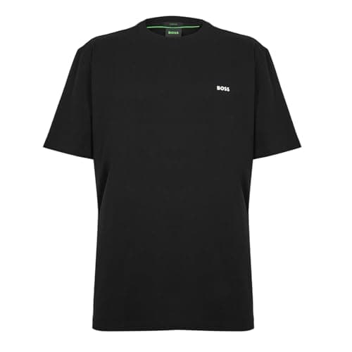 Image of BOSS Mens Logo T-Shirt Design Short Sleeve Cotton Black XXL