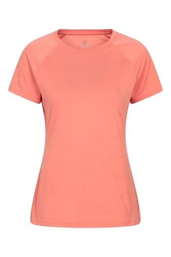 Image of Mountain Warehouse Quick Dry Womens T-Shirt - Comfortable & Lightweight Ladies IsoCool Tee Shirt - Spring Summer, Walking, Holiday & Outdoors Burnt Orange Women's Size 14