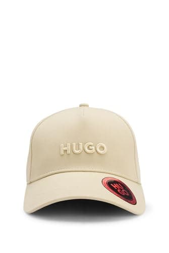 Image of HUGO Mens Jude Cotton-Twill Cap with Logo