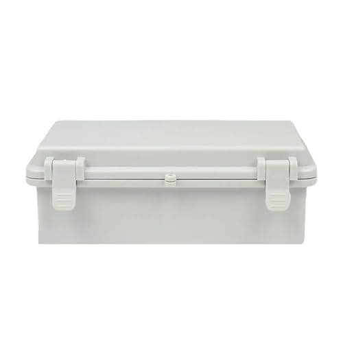 Image of IP66 Waterproof Enclosure Box Gray/Transparent Cover PC ABS Plastic Junction Box Outdoor Electrical Distribution Box(150x150x90mm,Transparent cover)