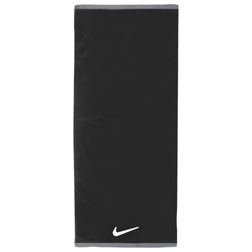 Image of Nike Fundamental Towel Sports Towel Fitness Training Gym Towel Absorbent, Black/White, L
