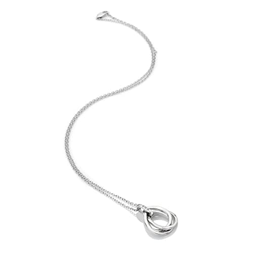 Image of Hot Diamonds Trio Teardrop Sterling Silver Pendant – 925 Sterling Silver Adorned with Three Real Diamonds | Elegant Jewellery For Women