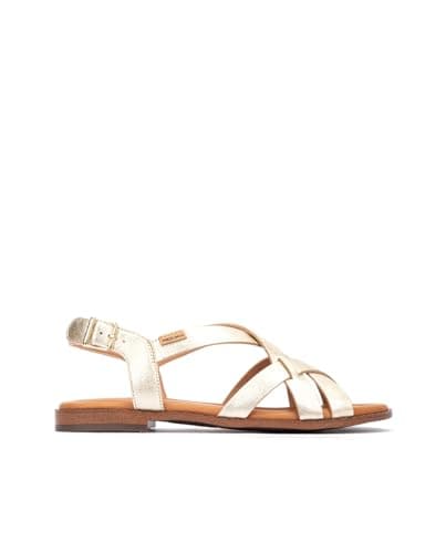 Image of Pikolinos Women's ALGAR Leather Flat Sandals, Race, 6 UK