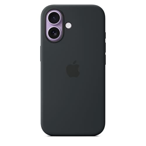 Image of Apple iPhone 17 Silicone Case with MagSafe and Camera Control: Lightweight Phone Case, Wireless Charging Compatible, Smooth Matte Finish; Black 