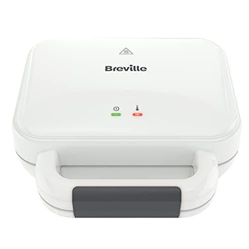 Image of Breville Deep Fill Toastie Maker | 2 Slice Sandwich Toaster | Non-Stick Plates | Cooks a Toastie in 5 Minutes | White [VST091]