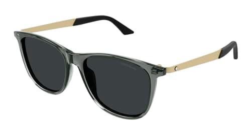 Image of MONTBLANC GAFAS GREY-GOLD-SMOKE/Lens height: 45,70 Lens diagonal: 63,20 Shape Description: RECTANGULAR/SQUARED