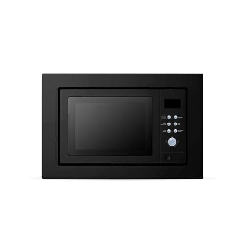 Image of Cookology IMOG25LBK Integrated Built In Microwave Oven and Grill in Black - 25 Litre Capacity - 900W - Auto Defrost - 8 Auto Cooking Programs - Child Lock
