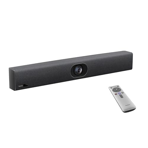 Image of Yealink UVC40 E2 4K 30FPS USB Video Conference Room Camera Teams Zoom Certified,120° Wide Angle Webcam with 8 Microphones and Speakers, Audio and Video Conferencing System for Small and Huddle Rooms
